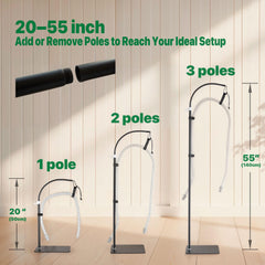 Mt.Jun CPAP hose holder height adjustment aligns with your bed