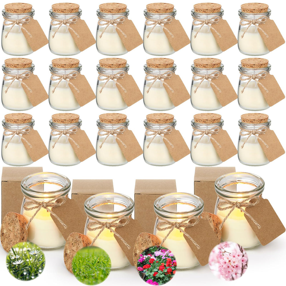 MTLEE wedding jar candles on table display to create warm ambiance