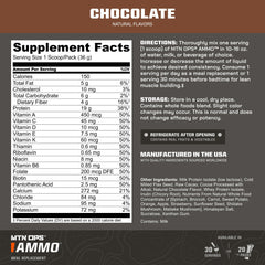MTN OPS Ammo Meal being poured for a smooth chocolate shake