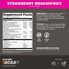 Pouring MTN OPS BCAA mix into a glass during training