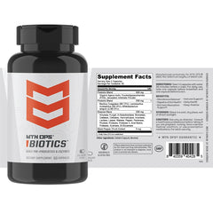MTN OPS Biotics USA-made badge on packaging reinforcing quality