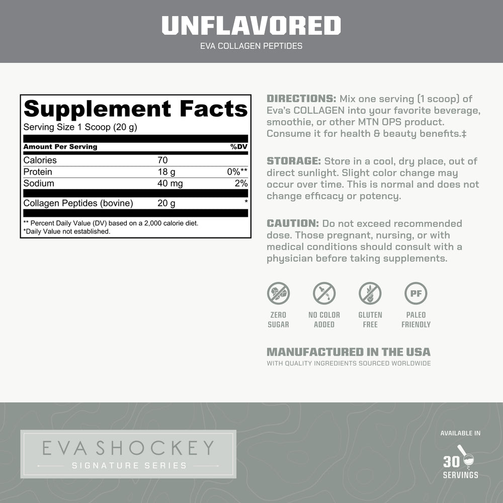 MTN OPS unflavored collagen in coffee, highlighting versatile use in hot beverages.