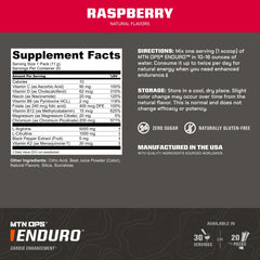 MTN OPS Enduro arginine-citrulline blend supports improved circulation during workouts.