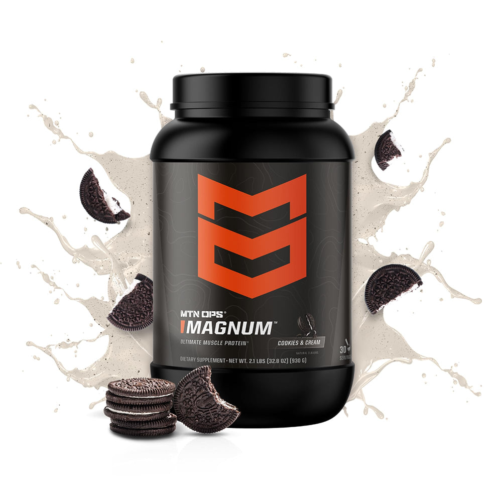 MTN OPS Magnum scoop emphasizes fast and slow protein release for sustained energy