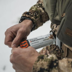 Nutrition panel of MTN OPS Mudslide bar emphasizing 20g protein per bar