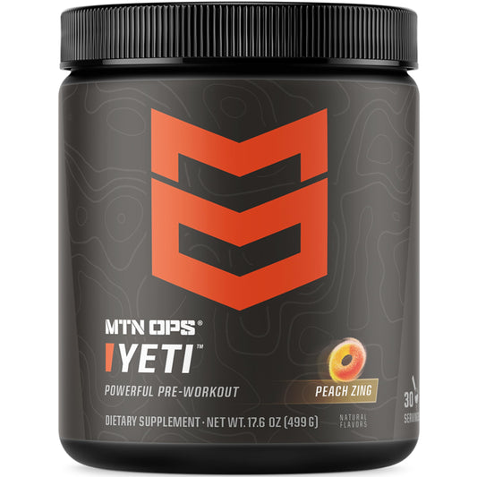 MTN OPS Yeti peach zing tub shows flavor and steady energy potential.