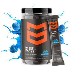 MTN OPS YETI travel sachet instant mix showing easy powder pour