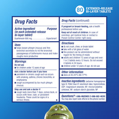 Mucinex 12-hour relief label on box