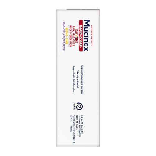 Nighttime caplets highlighting runny nose relief and cough suppression.
