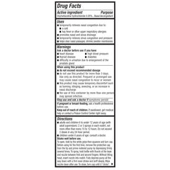 Mucinex Sinus-Max nasal spray mist demonstrating rapid relief potential.