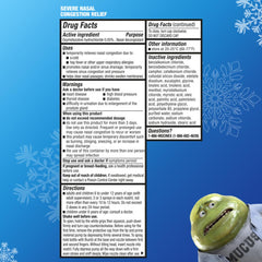 Mucinex Sinus-Max Severe spray provides up to 12 hours of relief.
