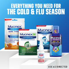 Relief from cold or hay fever congestion with Mucinex Sinus-Max Severe.