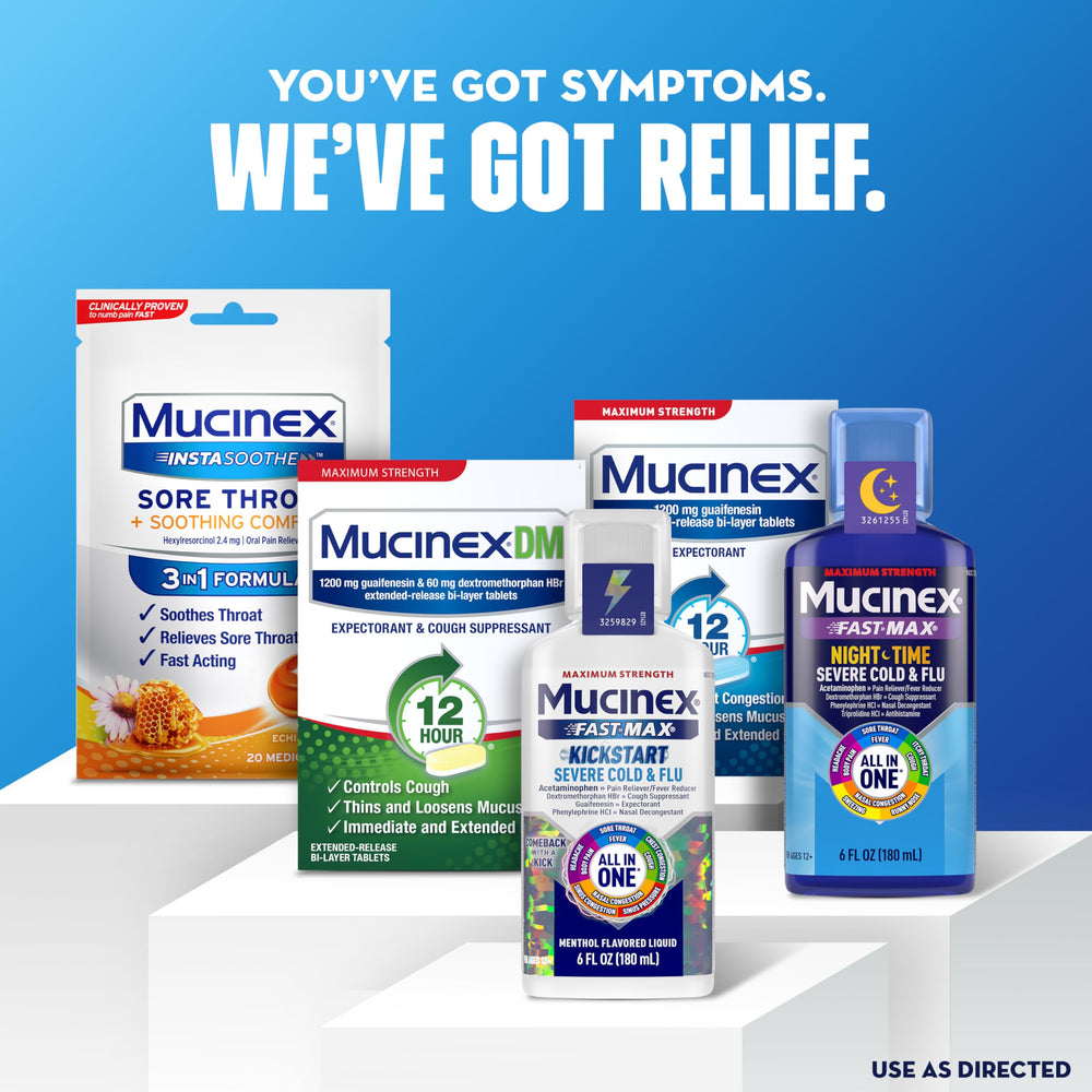 Tablets on kitchen counter ready for quick non-prescription relief.