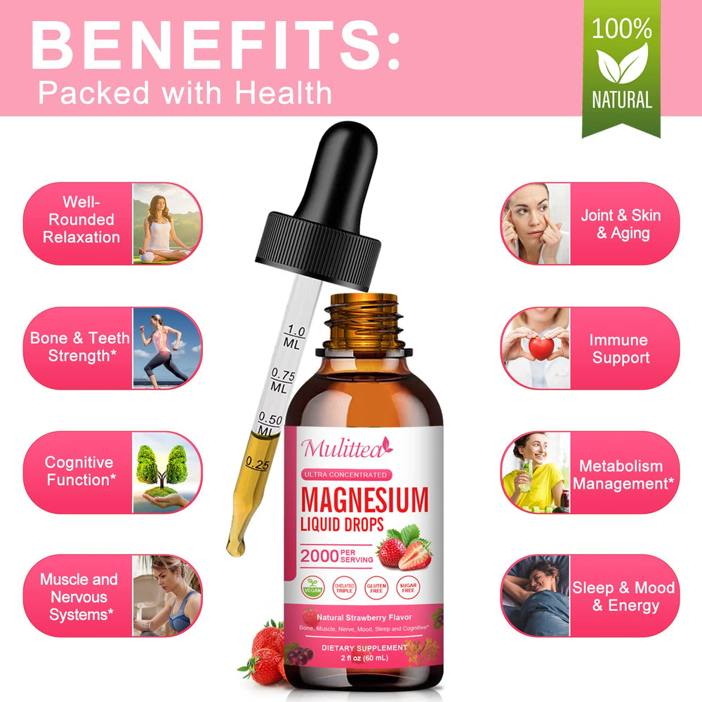 Mulittea dosing dropper ready for convenient daily use.