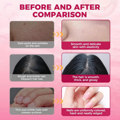 Mulittea visual of hair skin nails benefits