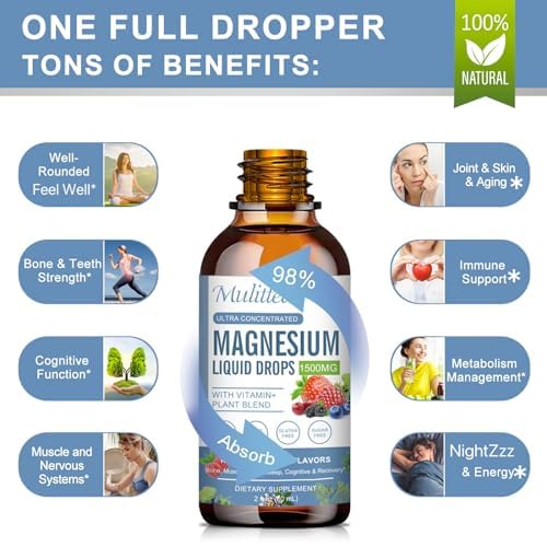 Mulittea sugar-free magnesium drops emphasize clean taste