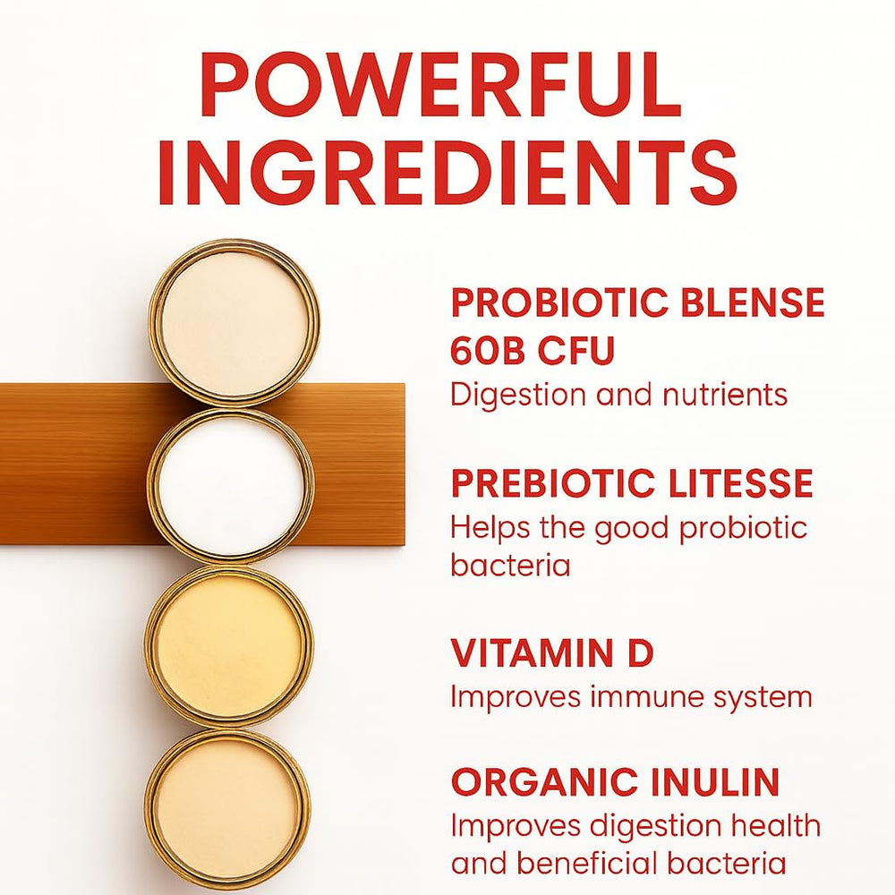 Close-up of MultiBlue Probiotic Fit capsules ready for daily intake.
