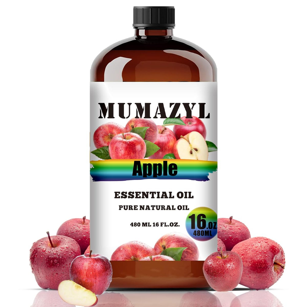 MUMAZYL Apple essential oil bottle 16oz amber glass for long-lasting aroma