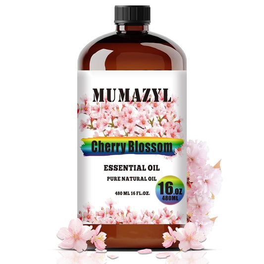 MUMAZYL Cherry Blossom Oil 16oz bottle ready for diffusion and crafting.