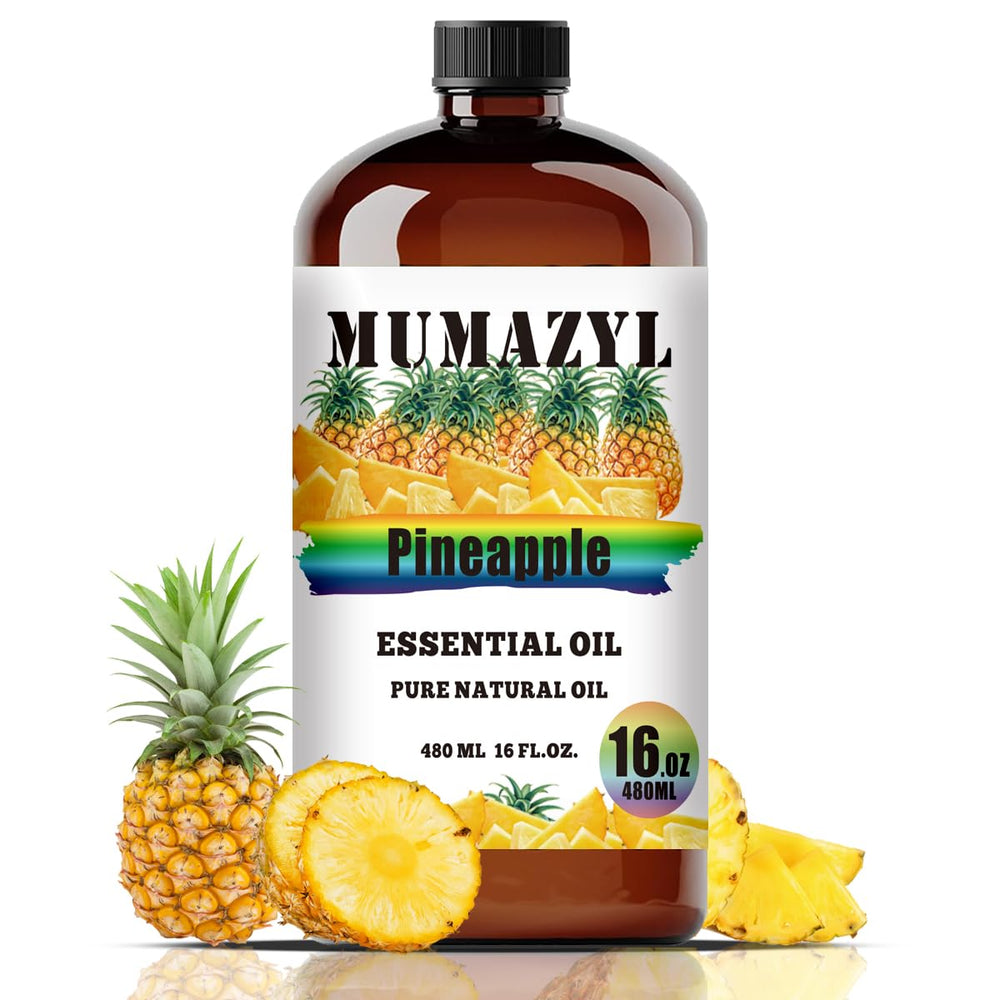 MUMAZYL Pineapple oil in amber bottle for diffusers and crafts.