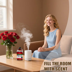 MUMAZYL rose oil in diffuser ready form for room fragrance.