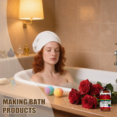MUMAZYL rose oil ideal for handmade soap crafting.