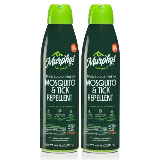Murphy's Naturals mosquito and tick spray front bottle showing long-lasting outdoor protection