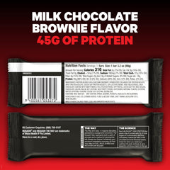 Close-up of bar texture showing brownie-like interior for premium taste.