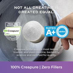 Creapure Creatine powder scoop measures 4500 mg per serving for workouts.