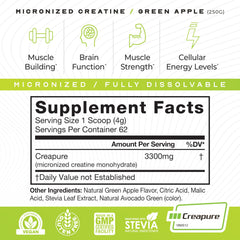 Muscle Feast Creapure green apple shake ready to drink.