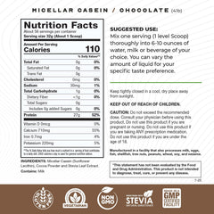 Muscle Feast micellar casein chocolate bottle pours shows smooth blending potential