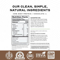Muscle Feast grass-fed whey chocolate scoop demonstrates easy portioning for quick protein boosts