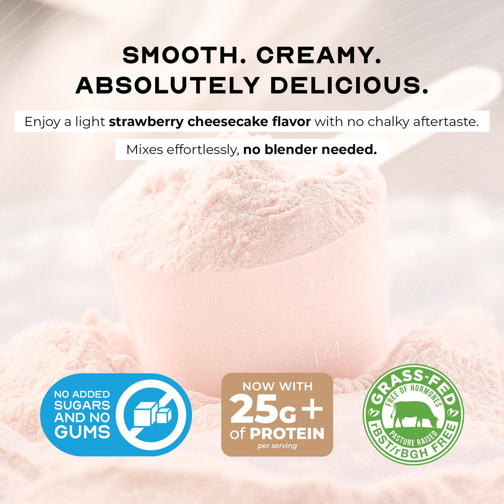 Muscle Feast Grass-Fed Whey Isolate label notes rBST-free origin.