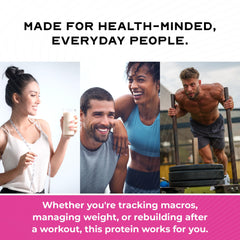 Muscle Feast Grass-Fed Whey Isolate tub with keto-friendly formulation.