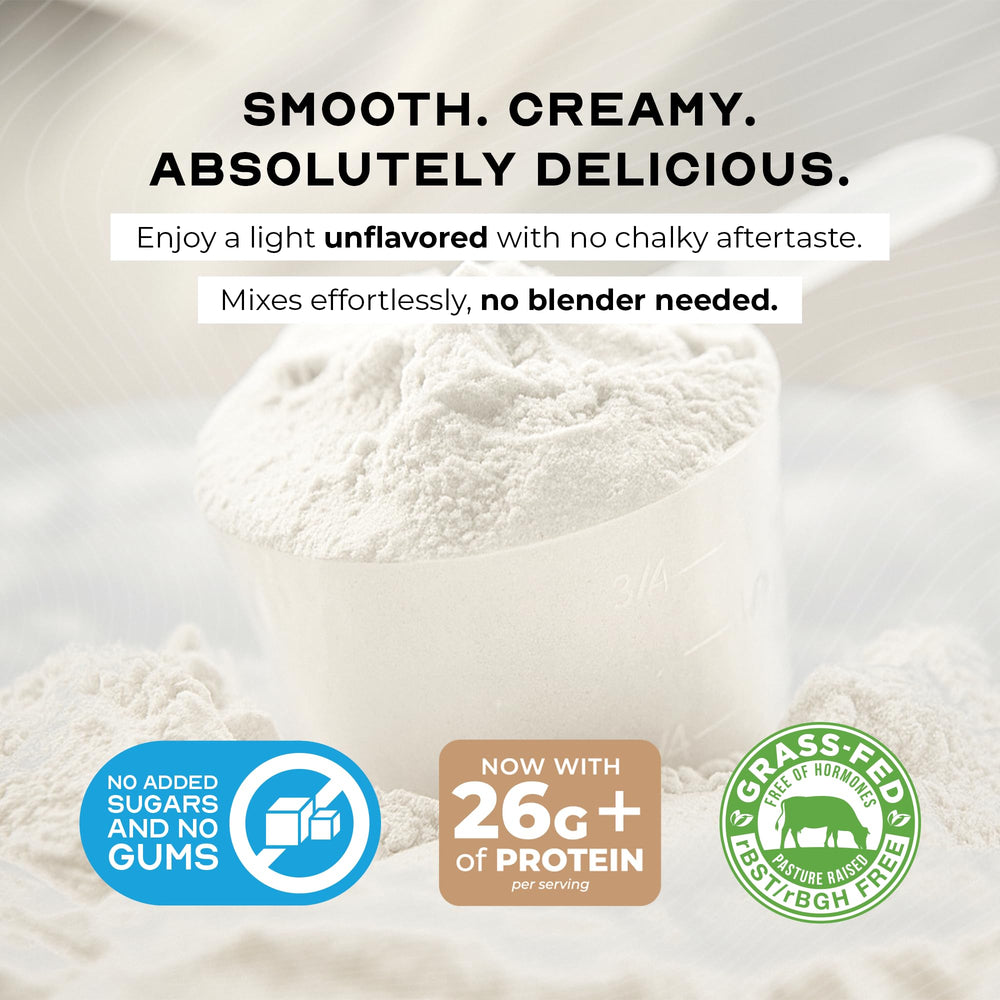 Muscle Feast unflavored whey isolate powder ready to mix