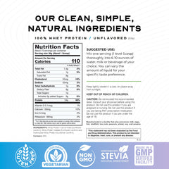 Muscle Feast Grass-Fed Whey scoop shown in a shaker for easy mixing