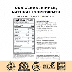 Muscle Feast whey blend powder with scoop showing easy mix