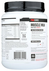 Muscle Milk Knockout Chocolate Pro Series 50 scoop shows precise serving for post-workout fueling.