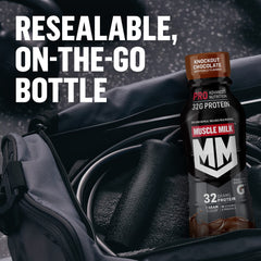 Packaging variation of Muscle Milk Pro twelve-pack on display