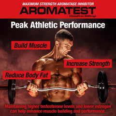 MuscleMeds AROMATEST XN ingredient closeup emphasizes bioavailability.