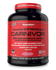MuscleMeds Carnivor beef protein isolate powder for a creamy shake and convenient protein source