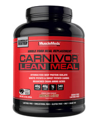 MuscleMeds Carnivor Lean Meal mocha latte bottle for lean muscle support.