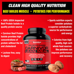 MuscleMeds Carnivor Lean Meal shake in a serving cup