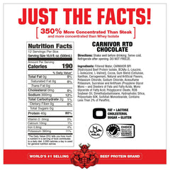 MuscleMeds Carnivor RTD packaged bottle stack emphasizes on-the-go protein.
