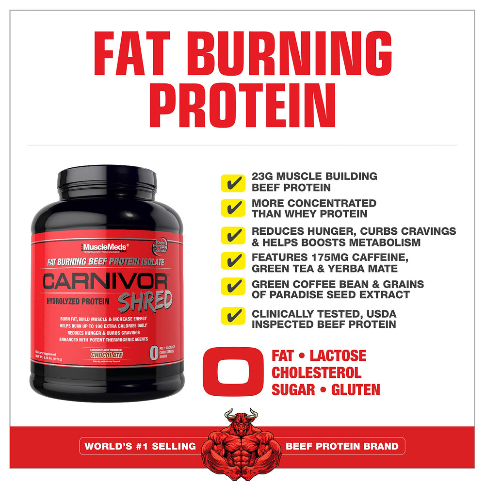 Shaker cup with MuscleMeds Carnivor Shred ready after workout
