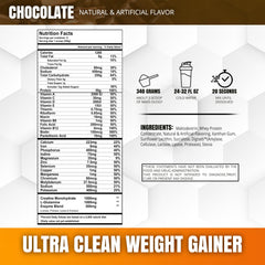 Muscleology Weight Gainer mix with water demonstrates quick prep.
