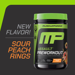 MusclePharm Assault glass with water ready to mix.