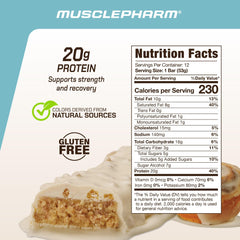 Close-up texture reveals chewy and crispy layers in Cinnamon Roll bar