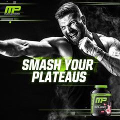 MusclePharm Combat Whey powder-dispense shows smooth mixing with minimal clumps.