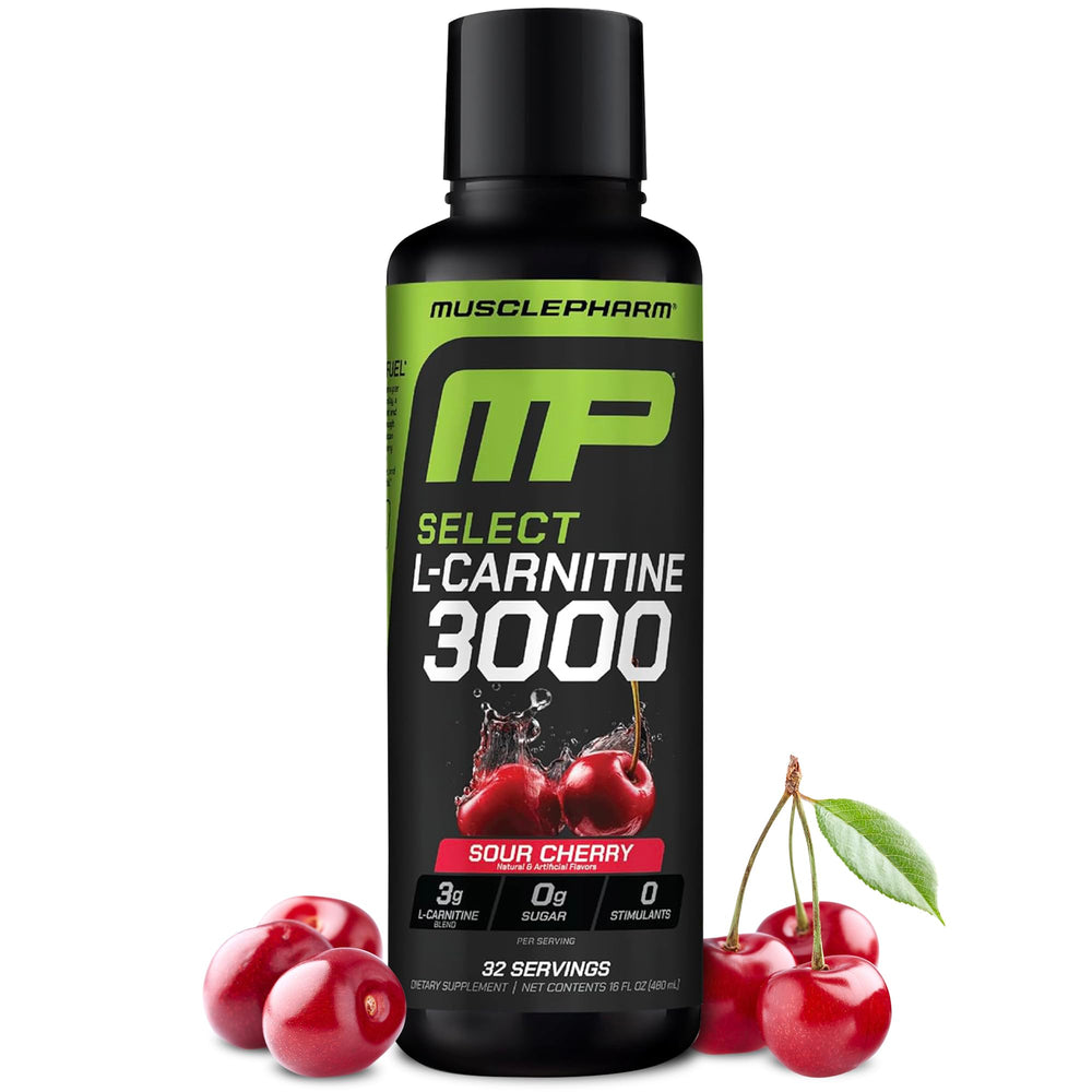 MusclePharm L-Carnitine 3000 bottle pour for clean energy during workouts